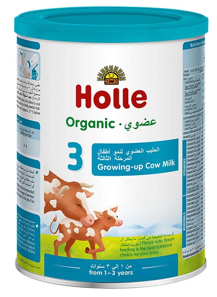 Holle Organic Growing Up Milk 3 Infant Formula 400G