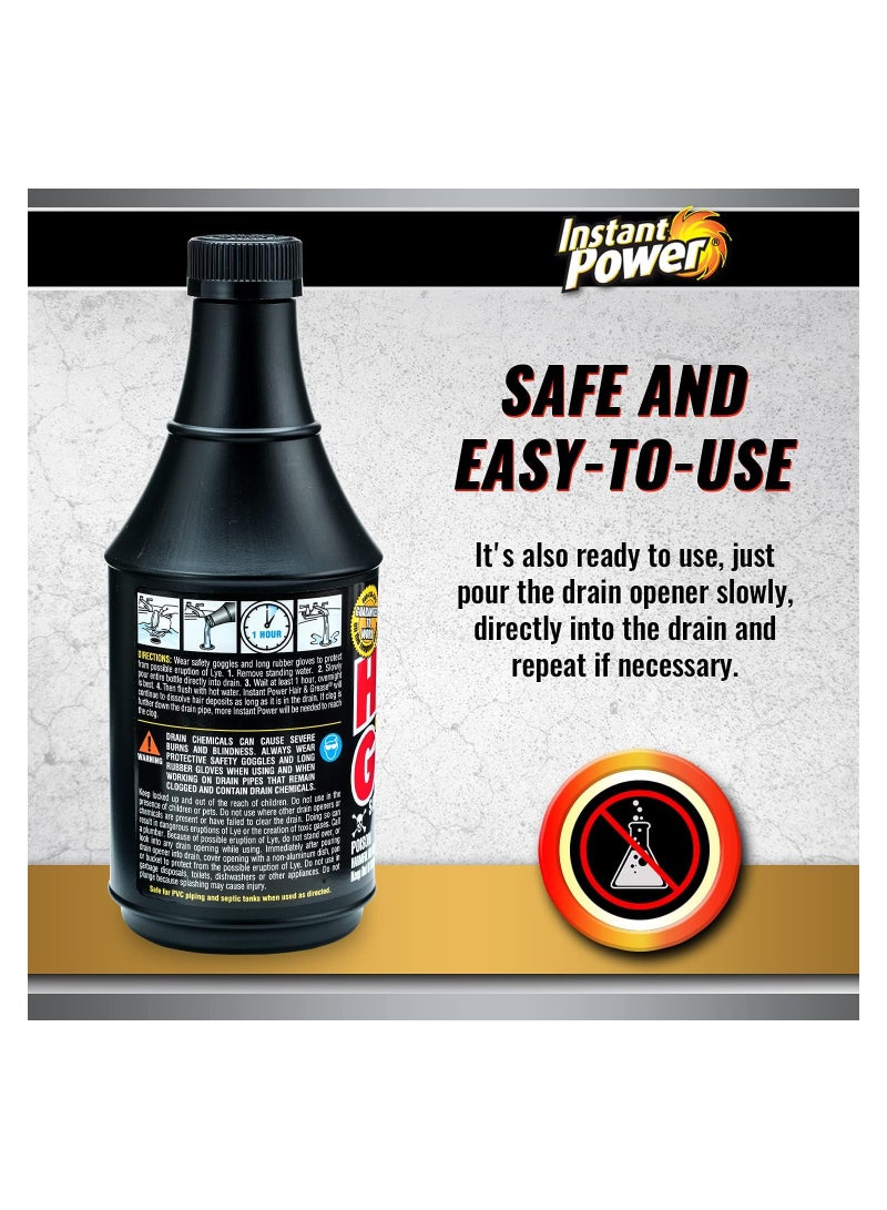 Instant Power Hair & Grease Drain Opener 591 ML