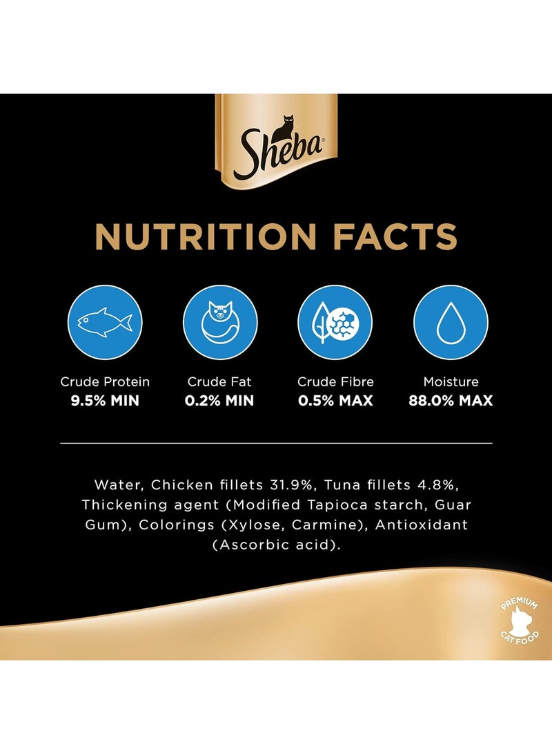 Sheba Filets Chicken With Sustainable Tuna Wet Cat Food