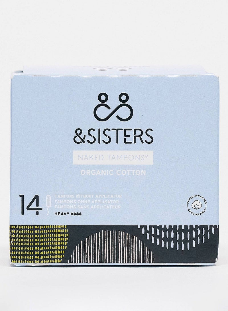 &SISTERS Organic Cotton Heavy Tampons 14 Pack