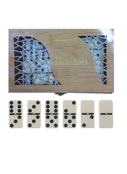 Dominoes Wooden Box Family Game - Dominoes