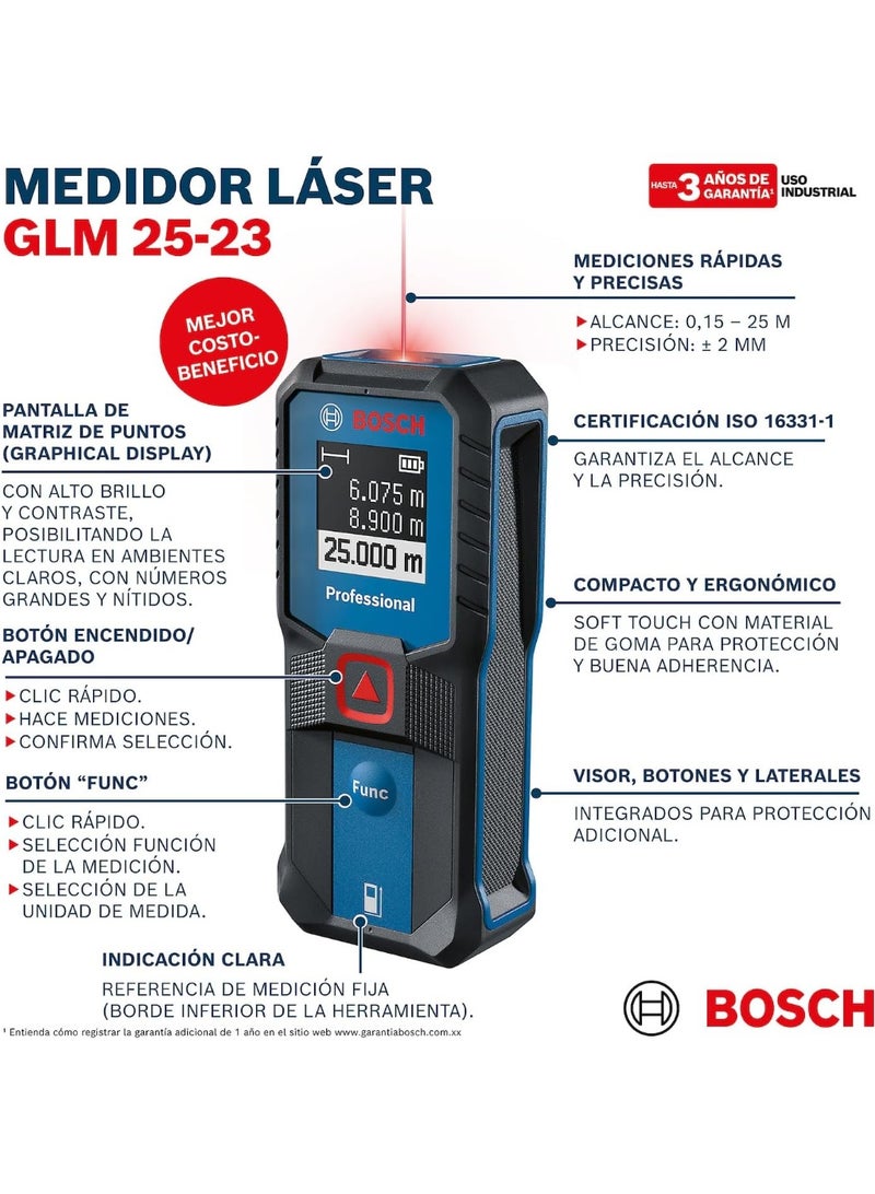 BOSCH Professional Laser Measure GLM 25-23