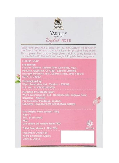 Yardley English Rose Luxury Soap 100 G