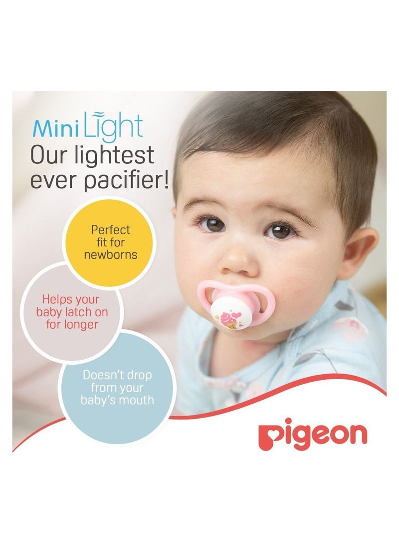 Pigeon Mini Light Pacifier Twin Girl (S)