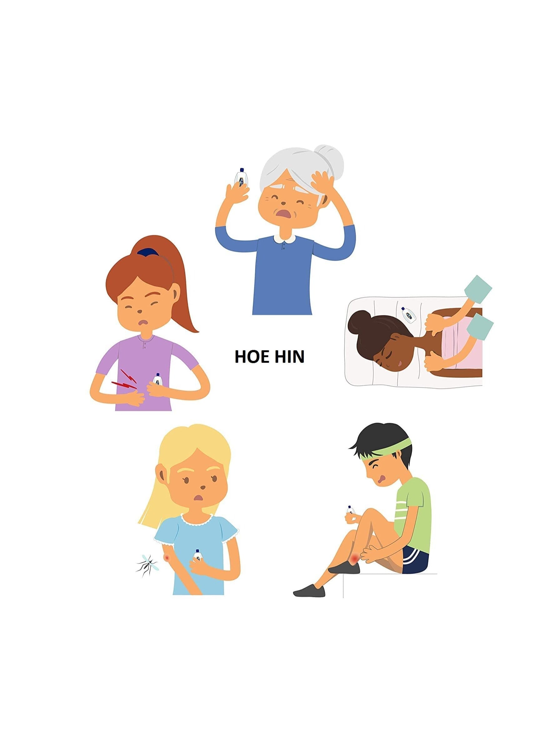 area massage, drops onto, every two, hin embrocation, hoe hin, hoe hin embrocation, insect bites, lavender oil, medicine oil, oil camphor, oil contains, oil menthol, rates stress, two hours, white flower