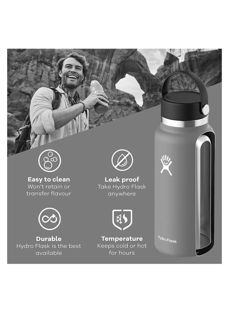 Hydro Flask Vacuum Bottle Wide Mouth 1.9L Black