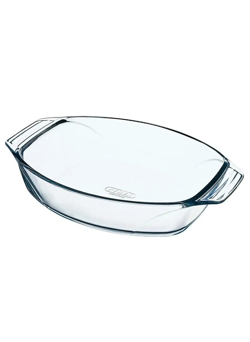 PYREX Oval Roasters Set - 2 Pieces Clear Glass