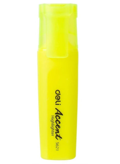 Deli Highlighter Yellow 4 Piece Set