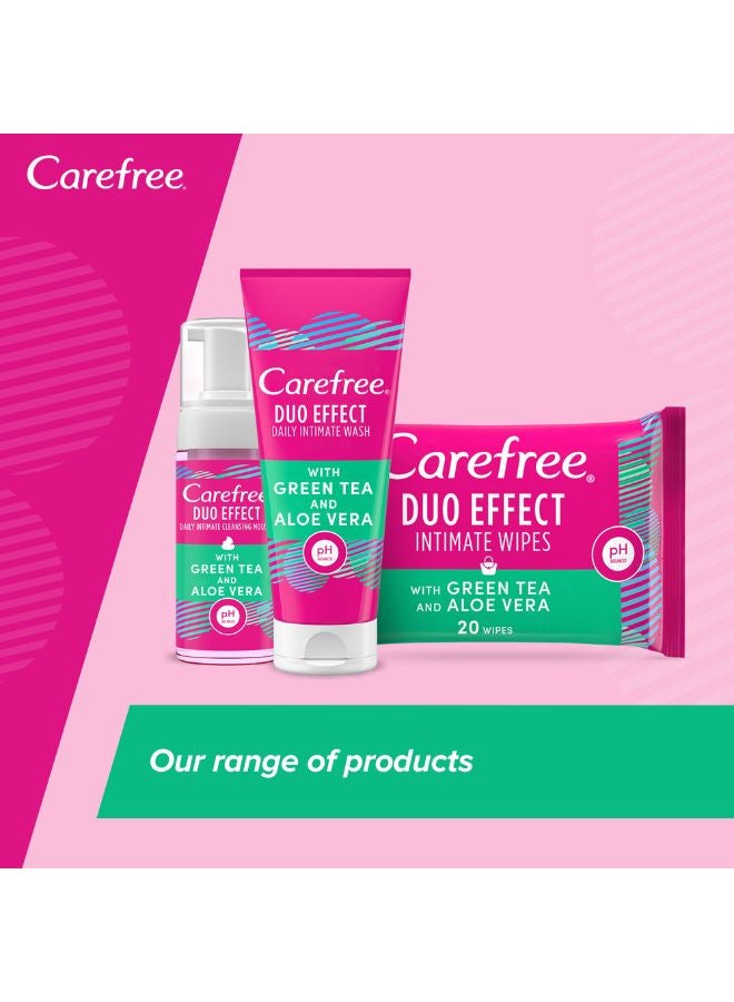 Carefree Daily Intimate Wipes Duo Effect 20 Pieces