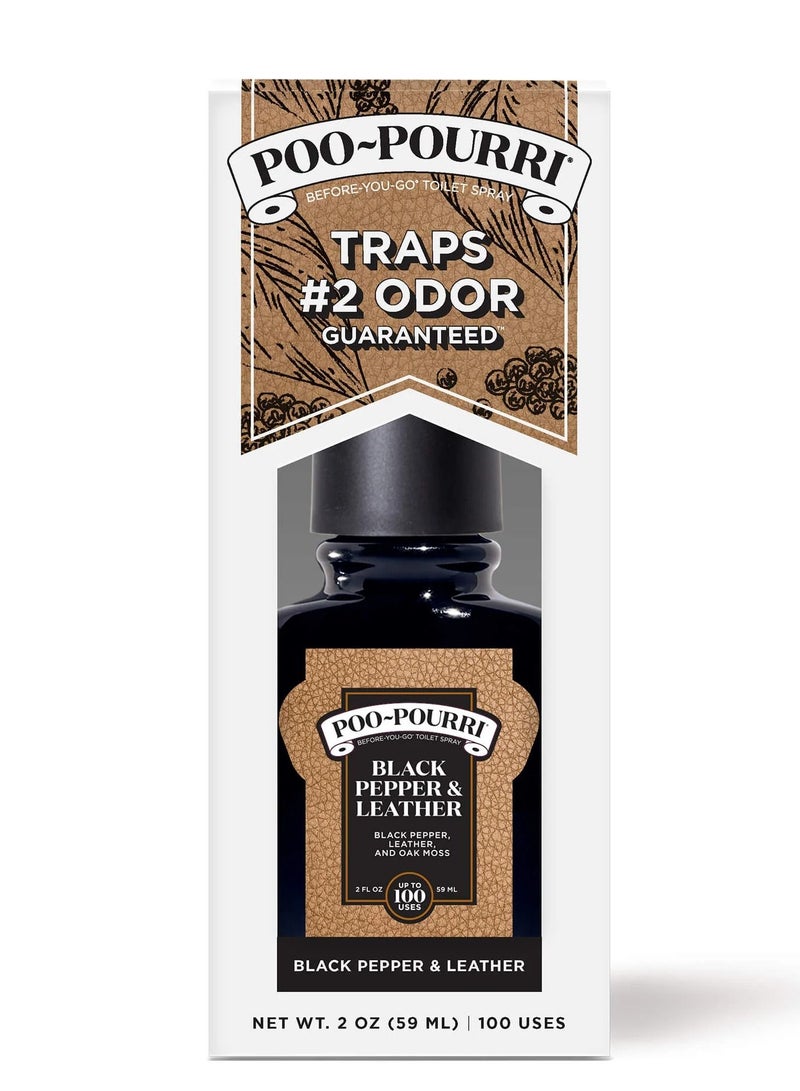 Poo-Pourri Before-You-Go Spray Black Pepper & Leather