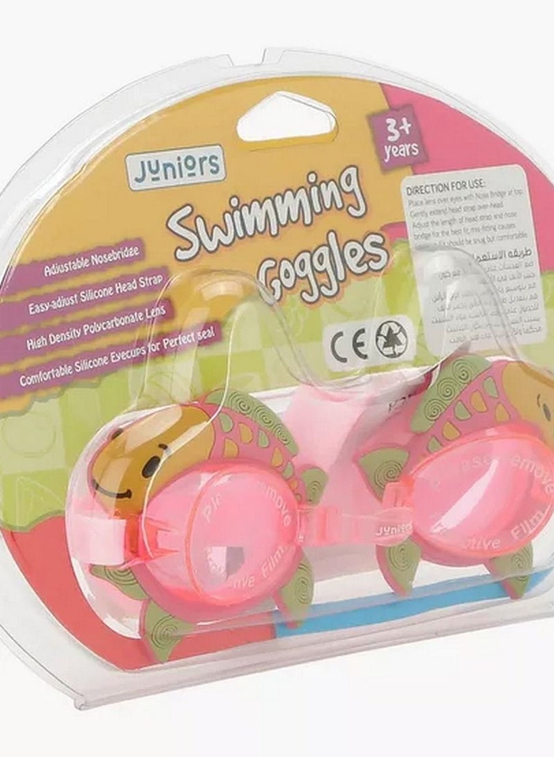 JUNIORS Swimming Goggles Pink Fish