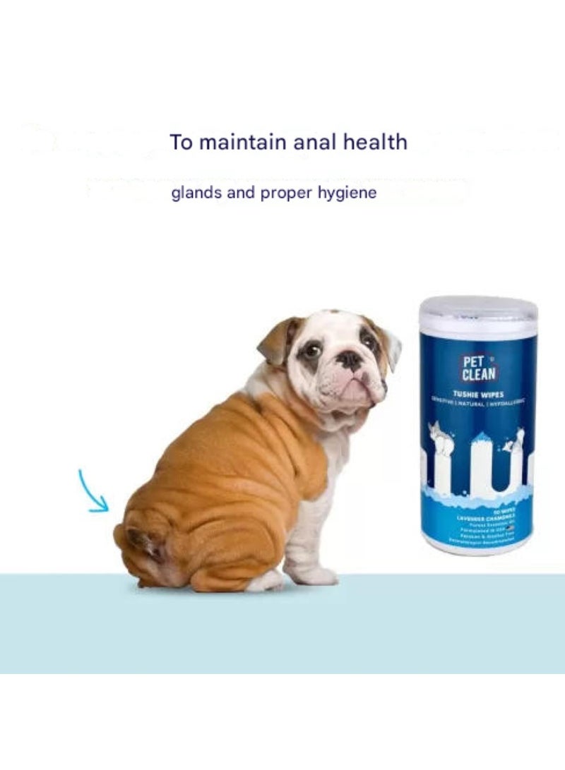 Pet Clean Lavender Chamomile Tushy Wipes