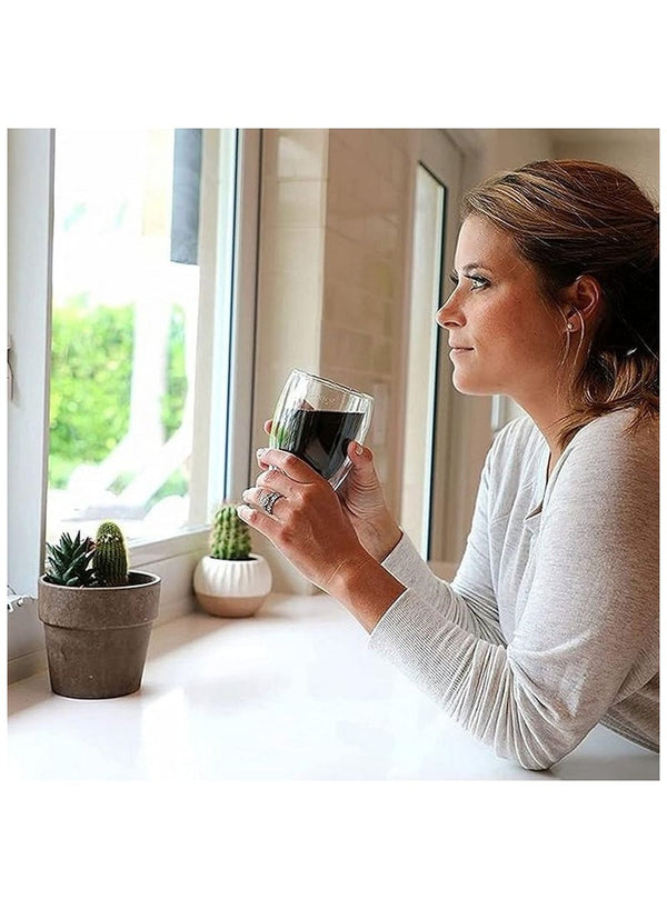 Cuisine Art Double Wall Glass Cup Set 350ml