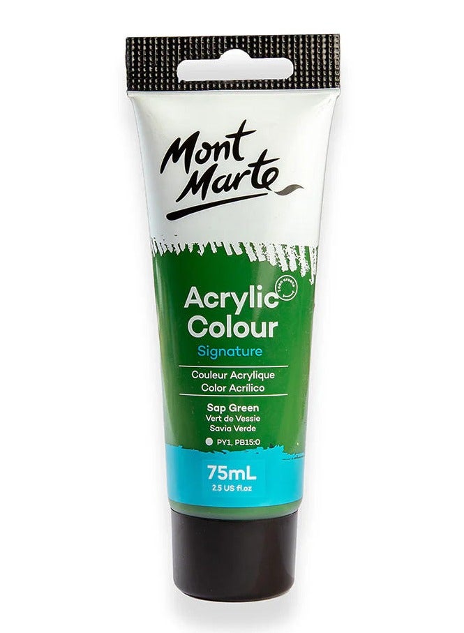 Mont Marte Acrylic Paint Sap Green 75ML Tube