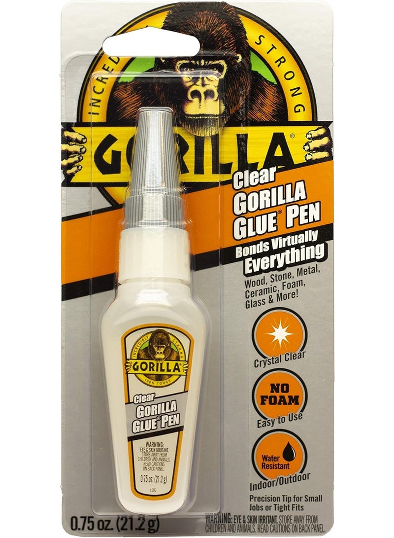 Gorilla Clear Glue Pen 21.2G - Precision Adhesive