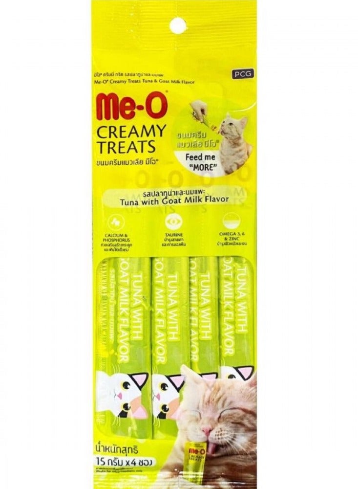 Me-O Creamy Treats Tuna and Goat Milk Flavor