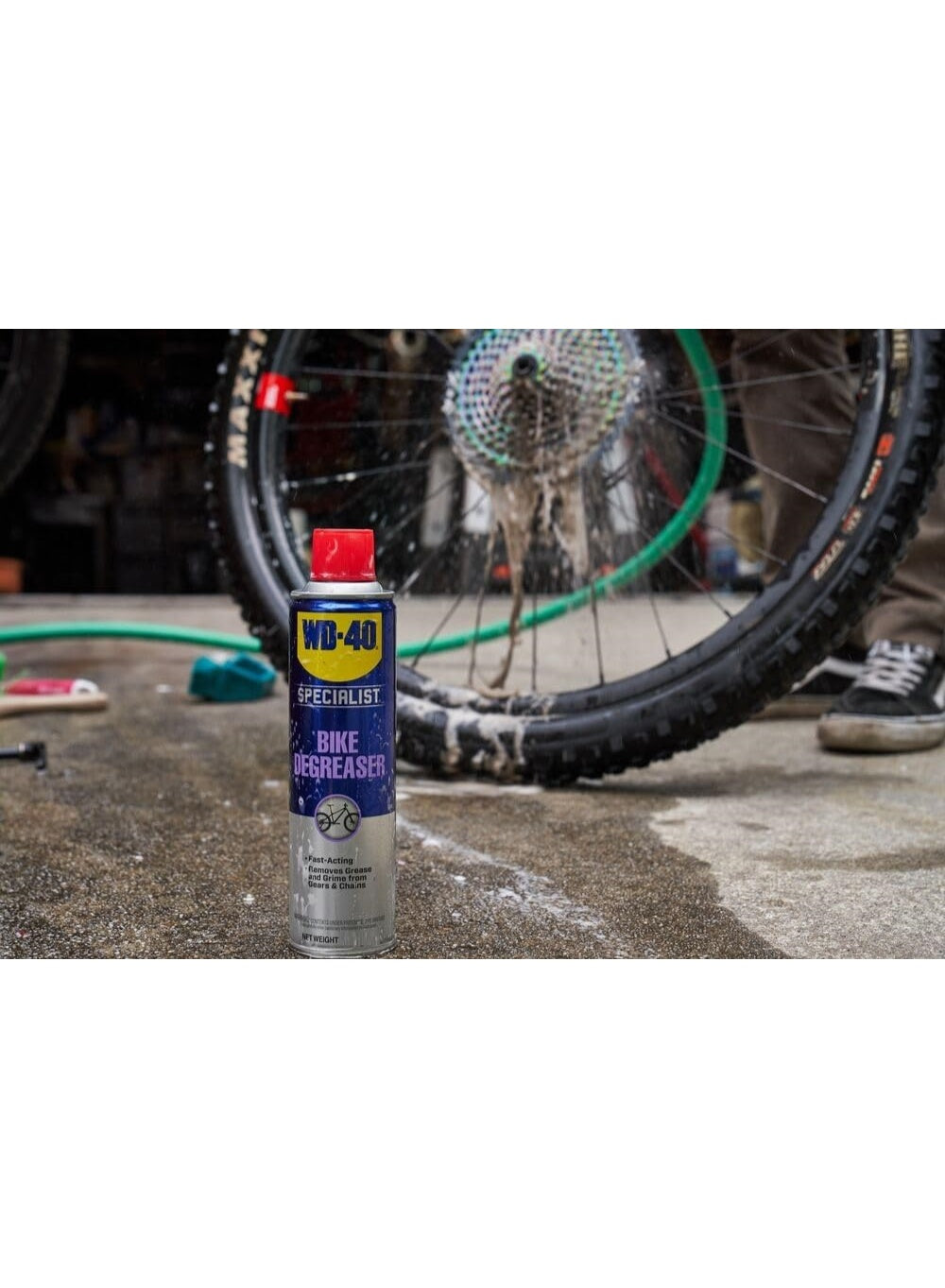 acting specialist, acting specialist bike, bike degreaser, cool dry, dry place, fast acting, fast acting specialist, keep away, name fast, oil dirt, oil grime, parts key, specialist bike, specialist bike degreaser, wd-40