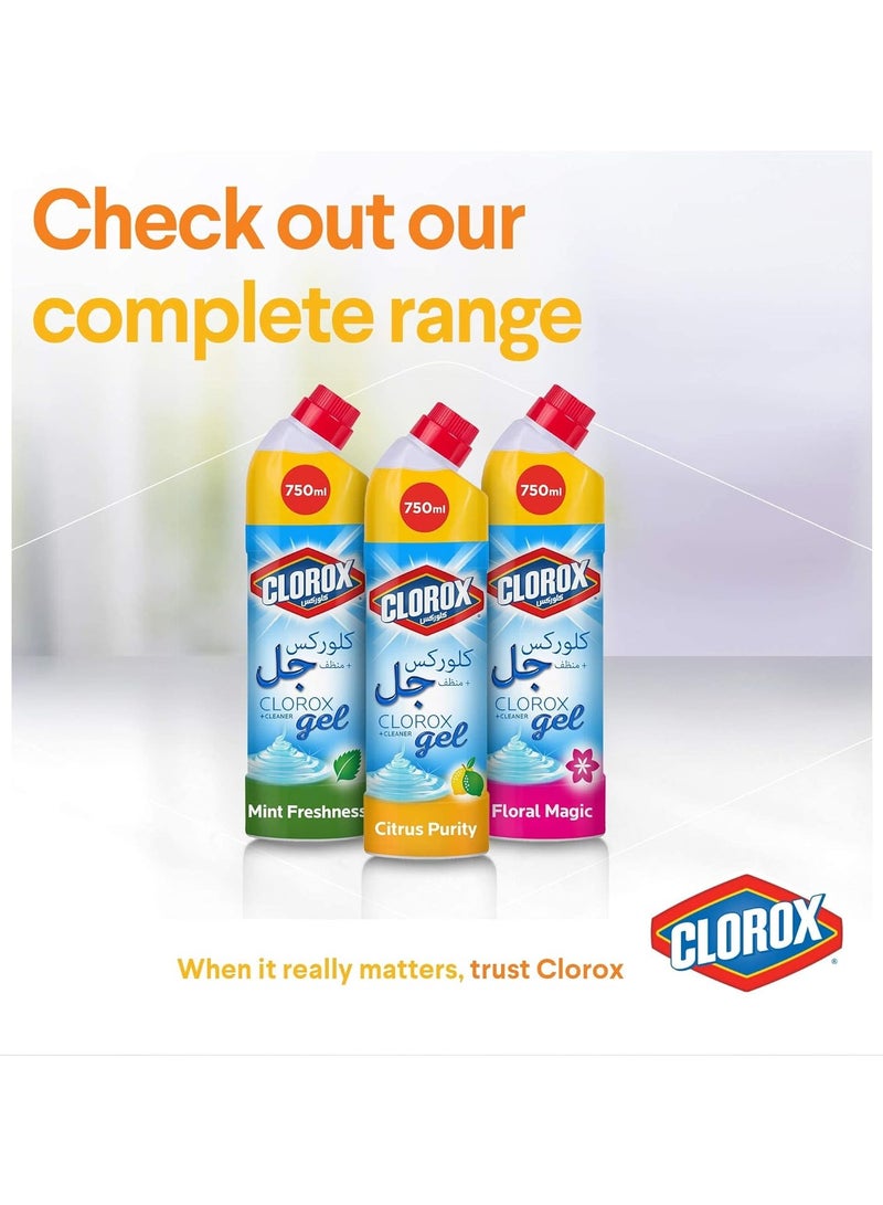 Clorox Citrus Bleach Gel And Cleaner 750 ML