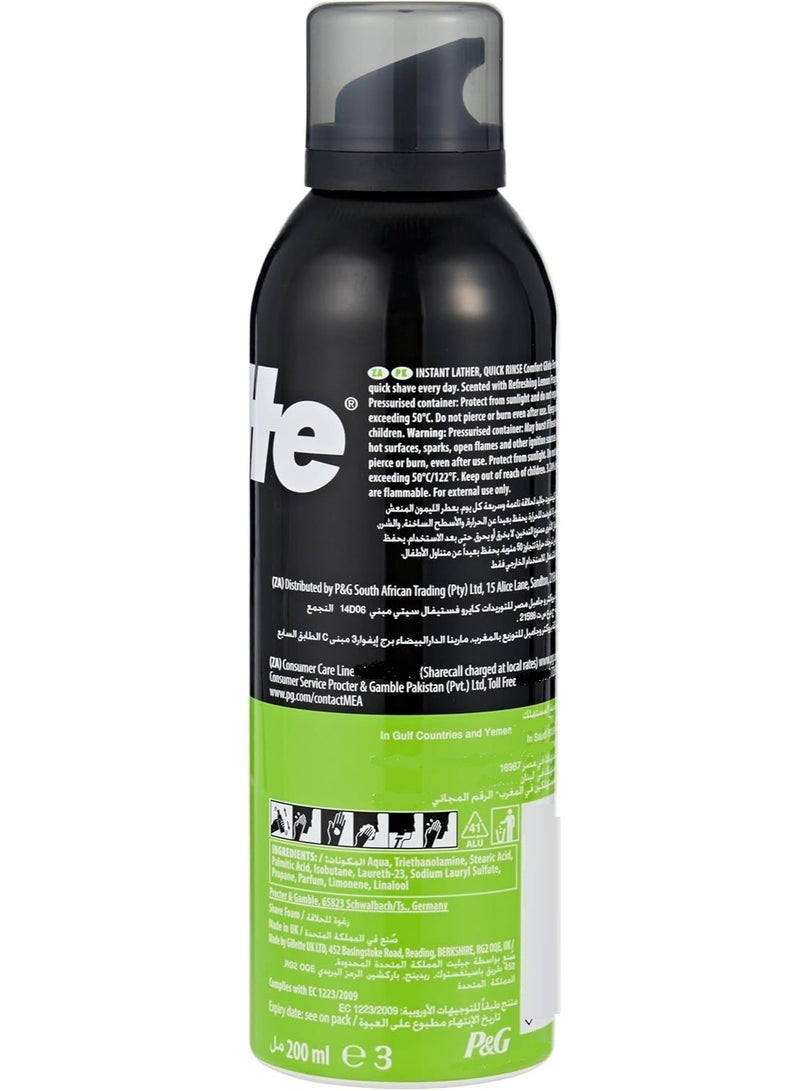 Gillette Shaving Foam Lemon 200 ML