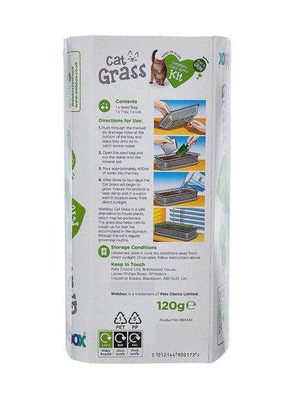 Webbox Cat Grass Complete Easy Grow Kit 120G