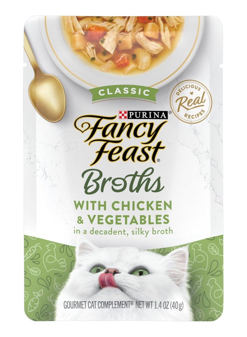 Delicious Purina Fancy Feast Broths for Cats