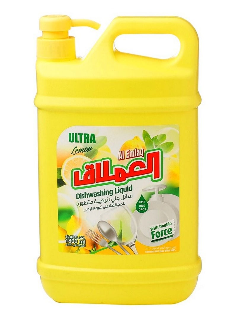 Al Emlaq Dishwashing Liquid Lemon 1800 Ml