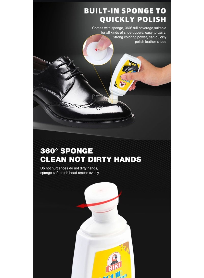 Biki Liquid Shoe Polish Black 75 ML