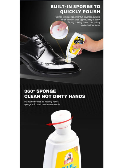 Biki Liquid Shoe Polish Black 75 ML