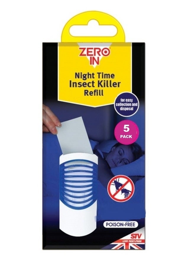 Zero In Night Time Insect Killer Refills 5 Pack STV