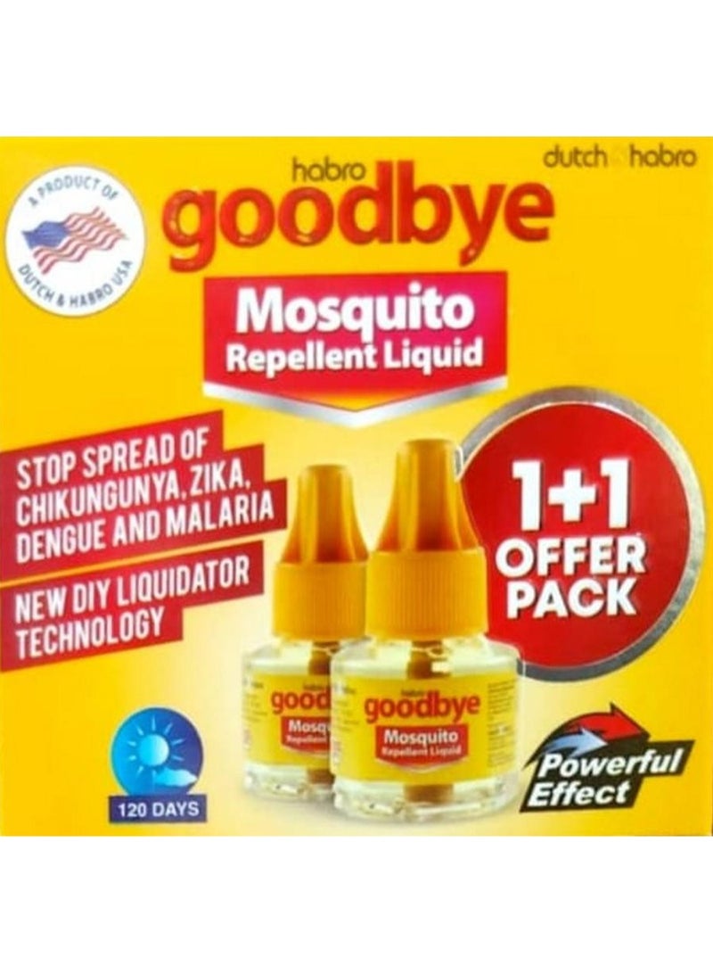 Habro GoodBye Mosquito Repellent Liquid 1+1 Pack