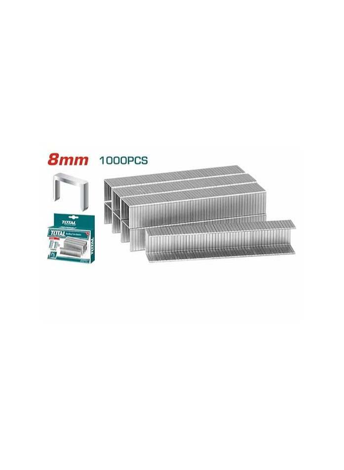 TOTAL Staples Pins 8 MM 1000 Pcs - Premium Office Supplies