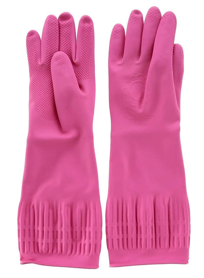 LocknLock Pink Rubber Gloves 39 cm Large