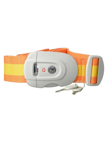 Go TRAVEL Lock Strap Orange Blue - Premium Luggage Security