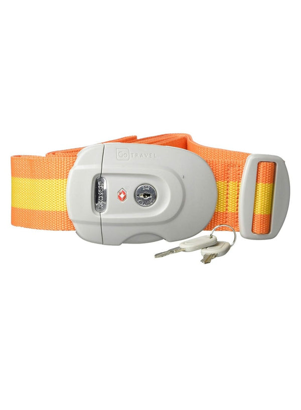 Go TRAVEL Lock Strap Orange Blue - Premium Luggage Security