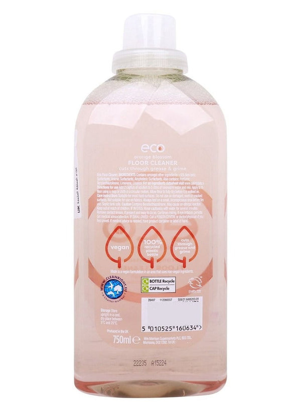 Morrisons Eco Floor Cleaner Orange Blossom 750ML