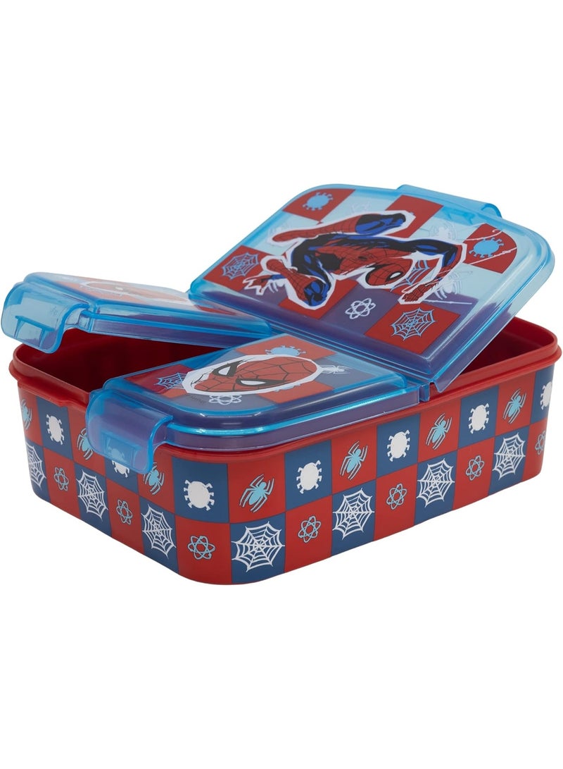 STOR Multi Compartment Sandwich Box - Spiderman