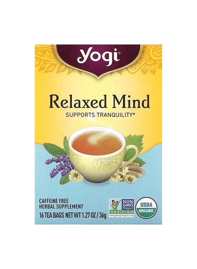 Yogi Tea Organic Relaxed Mind Herbal Tea Bags