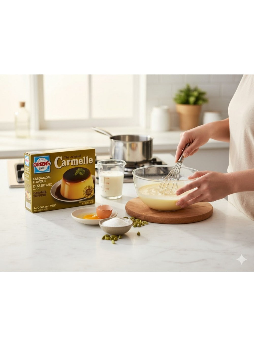 caramelle cardamom, caramelle cardamom flavor, cardamom flavor, cardamom flavor dessert, carmelle now, dessert mix, dessert mix 70g, flavor dessert, flavor dessert mix, green s, mix 70g, now infused, rich creamy, simple treat, spicy notes