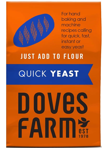 125g bag, add doves, airy baked, bread machines, bread machines 125g, cool dry, doves farm, dry place, every time, farm brand, farm quick, hand baking, machines 125g, quick yeast, saves time