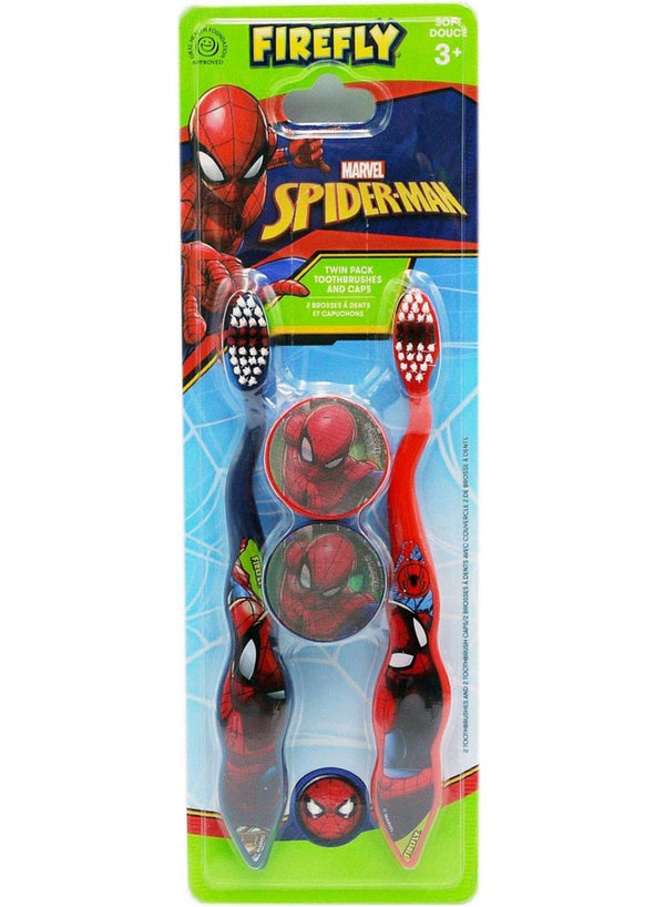 Firefly Spiderman Soft Toothbrush 2 Pack