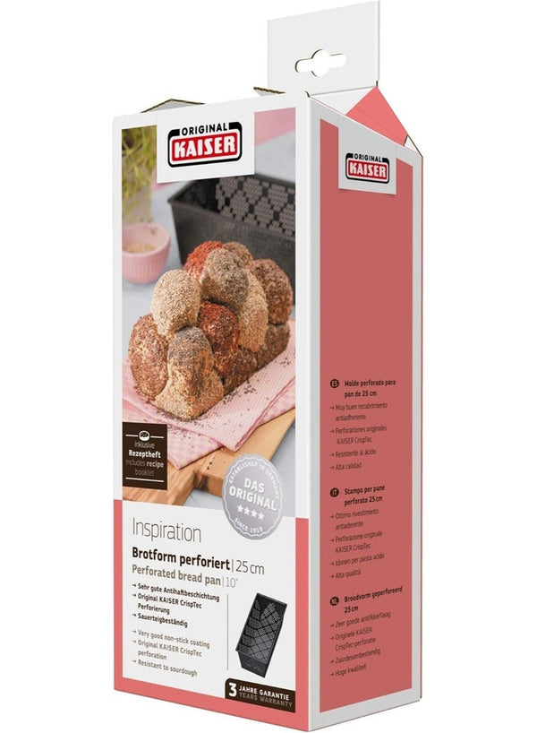 Kaiser Inspiration Perforated Bread Pan 25 cm Black