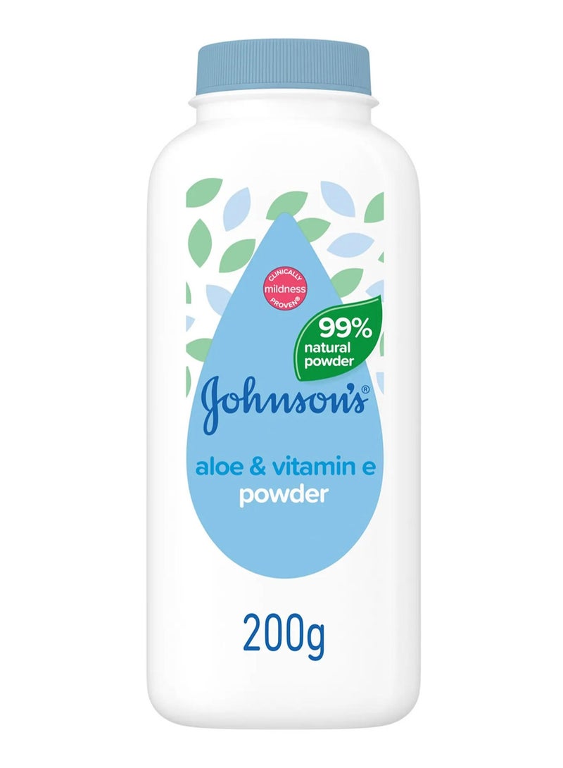 Johnson'S Baby Aloe & Vitamin E Powder 200G
