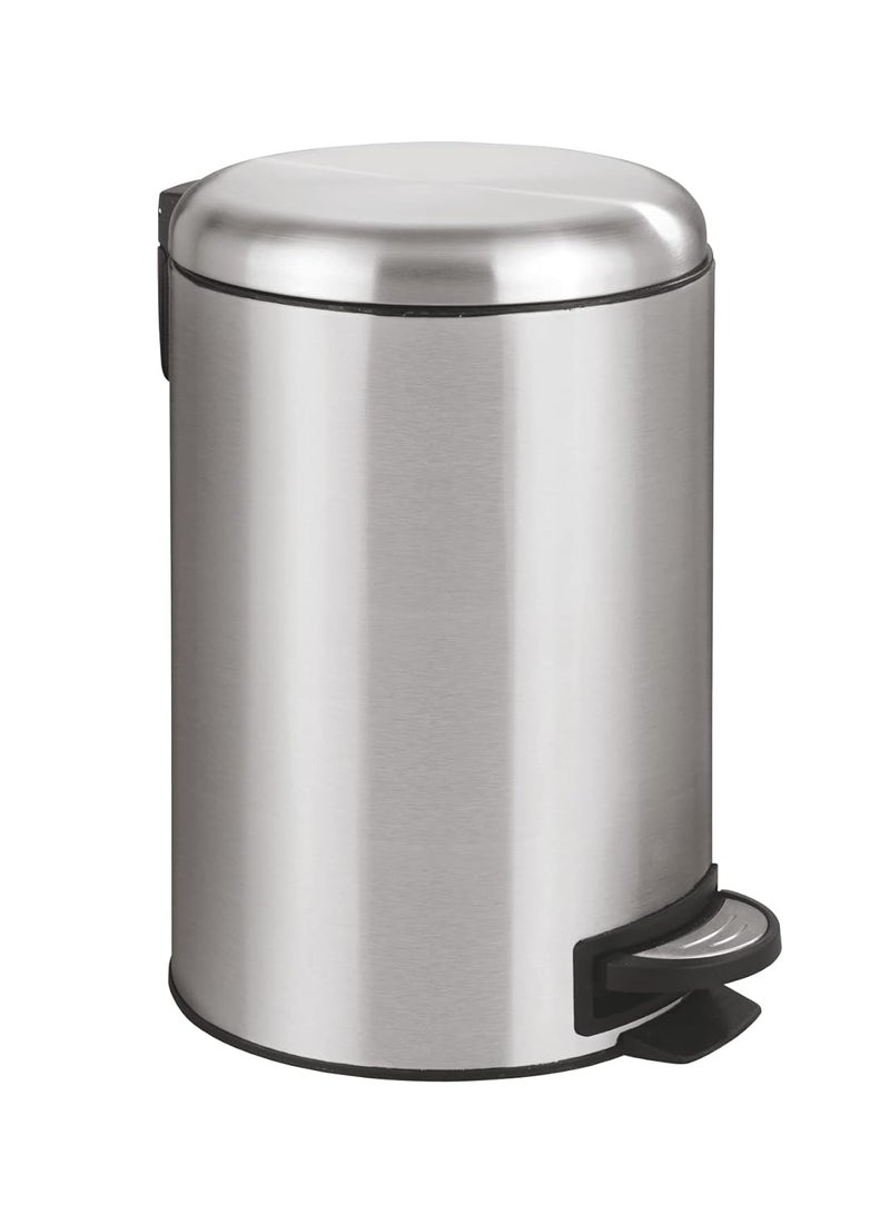Wenko Pedal Bin Leman 12L Silver - Premium Quality