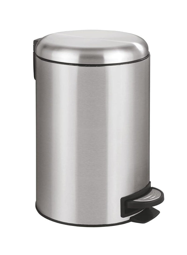 Wenko Pedal Bin Leman 12L Silver - Premium Quality