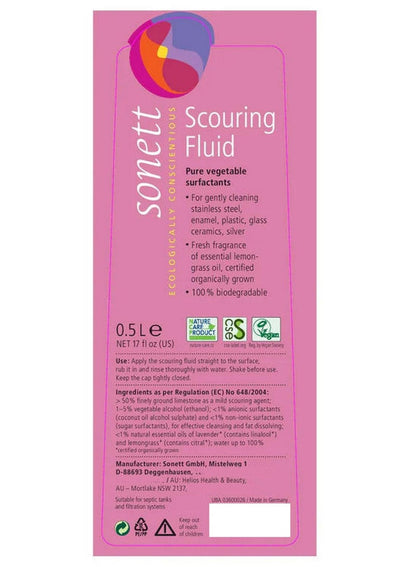 SONETT Scouring Fluid 500 ML - Eco-Friendly Cleaner