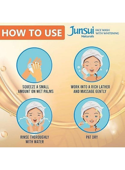 Junsui Naturals Face Wash With Whitening Papaya Scrub