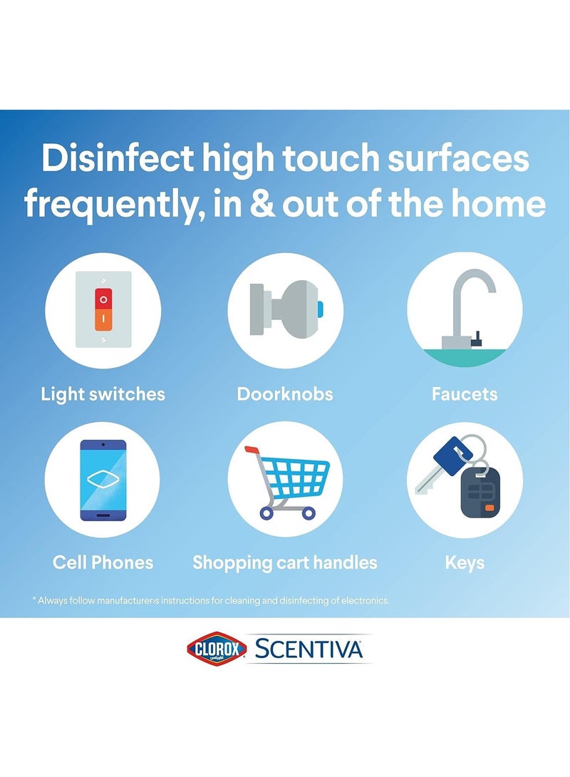Clorox Scentiva Disinfecting Wipes 75Ct
