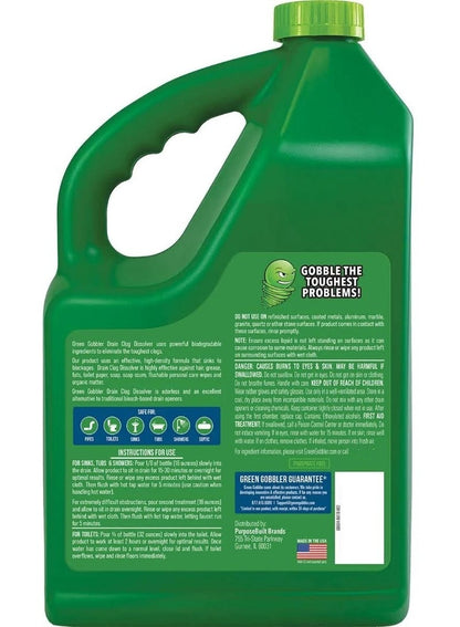 Green Gobbler Drain Clog Dissolver 3.79L