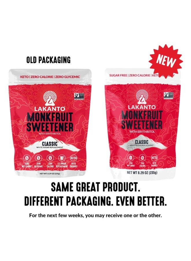 LAKANTO Monkfruit Sweetener Classic White 235 G