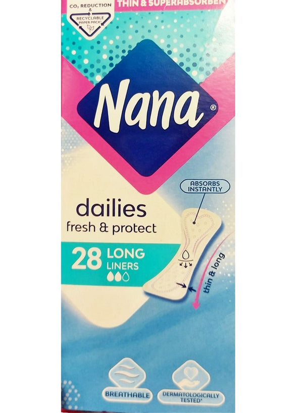 Nana Panty Liners Long Pack Of 28